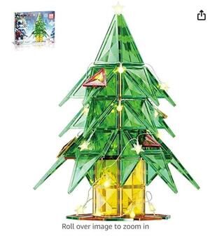 106 Piece Magnetic Tiles LIGHT UP LED STEM learning toy!